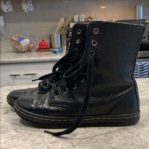 Dr. Martens Stratford black leather Moto boots